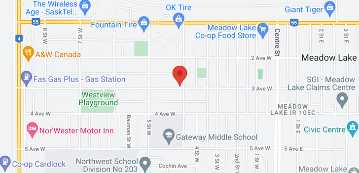 map of 501 3rd AVE W